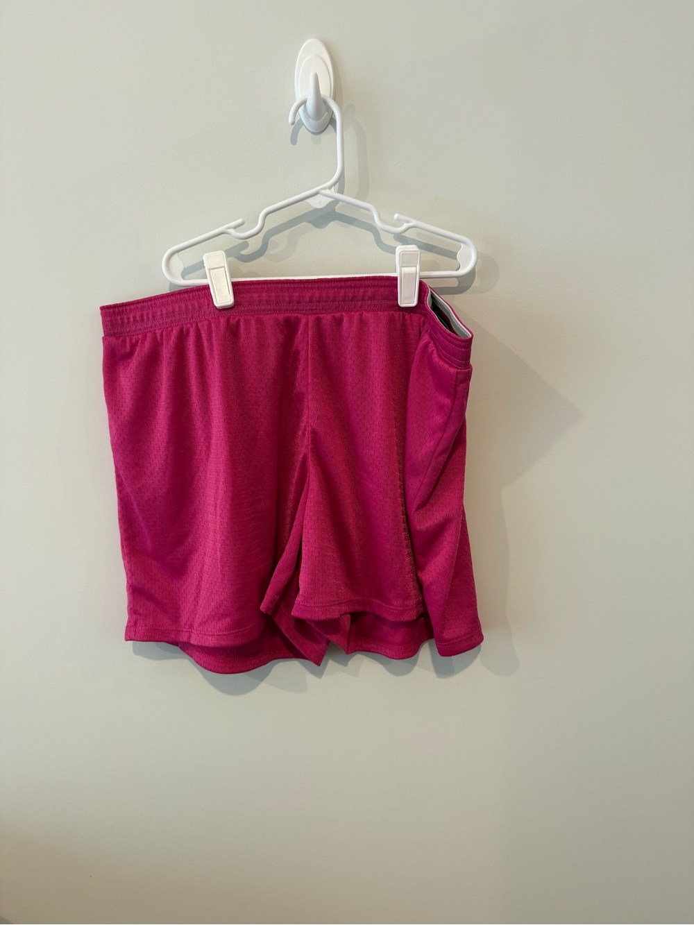Champion Women's Athletic Mesh Shorts in Magenta
